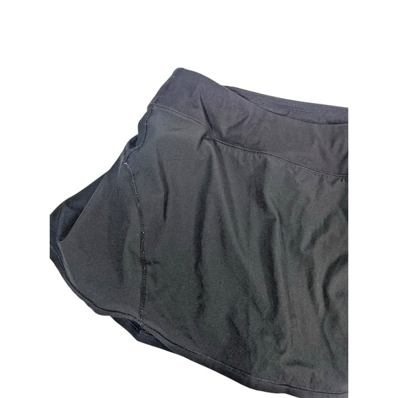 Crazy Yoga Skirt Skort Black Tennis Prep Built in Shorts Stretch Womens Large - Picture 2 of 9